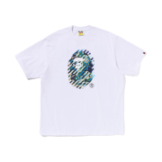 BAPE ABC Camo Illusion Ape Head Relaxed Fit T-Shirt White