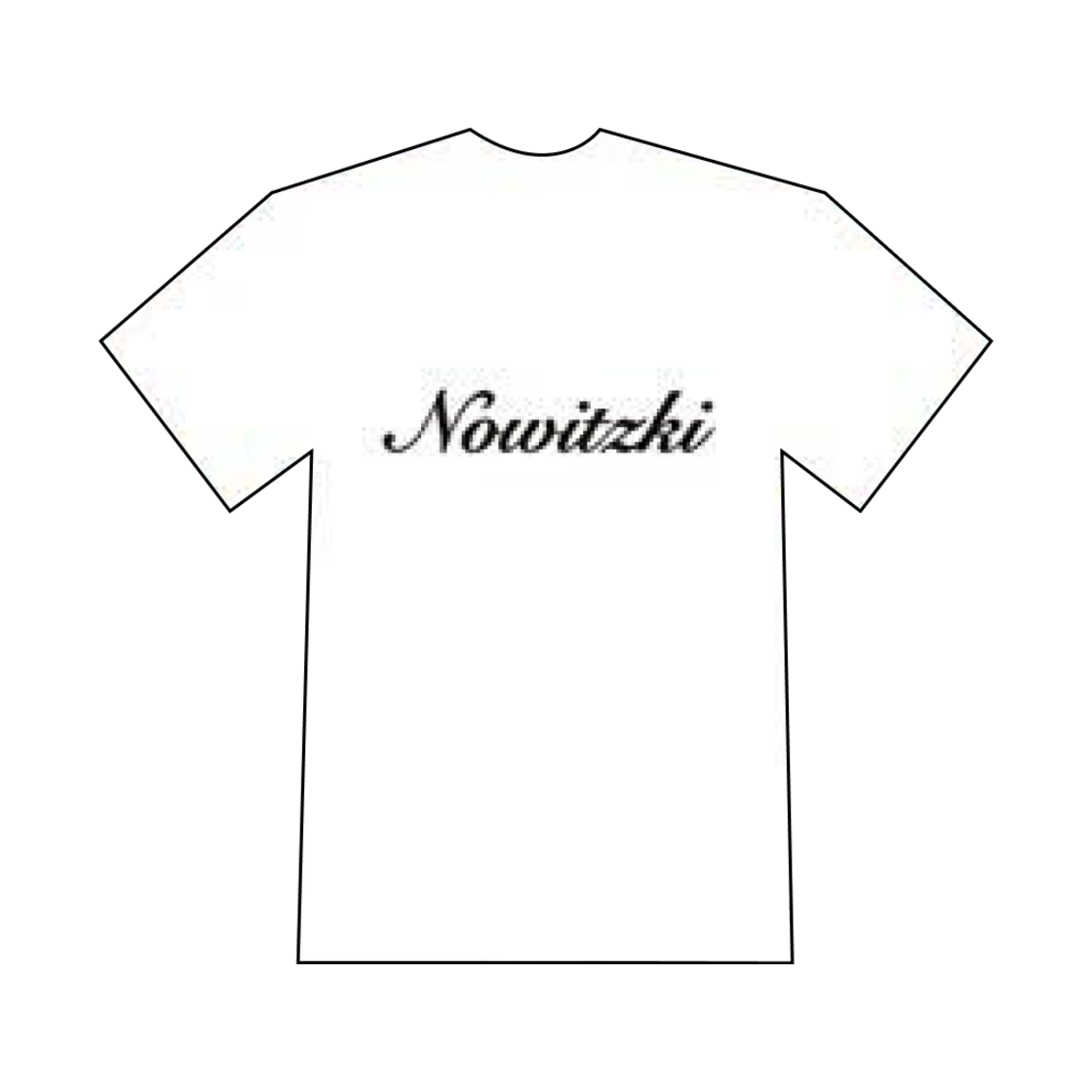 바나 노비츠키 로고 티셔츠 화이트(BANA Nowitzki Logo T-Shirt White)