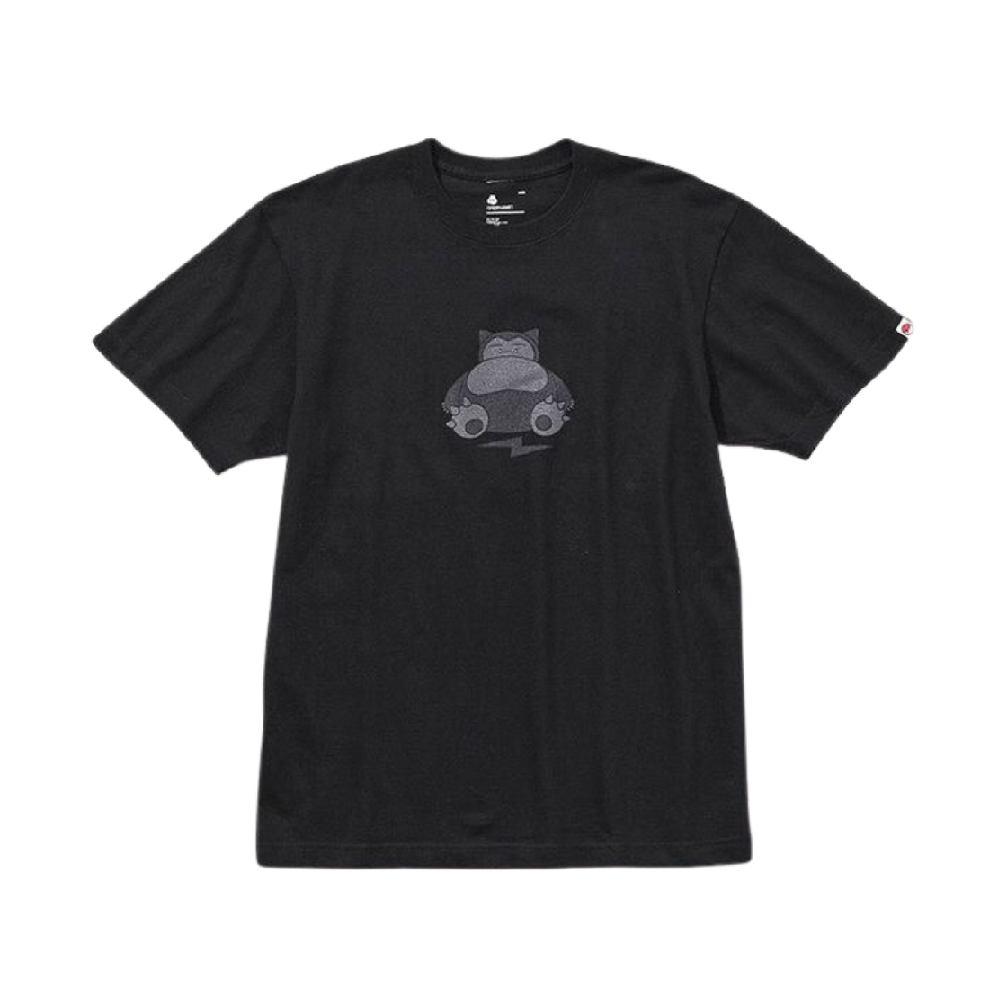 프라그먼트 x 포켓몬 INN 썬더볼트 프로젝트 143 티셔츠 잠만보 블랙(Fragment x Pokemon INN Thunderbolt Project 143 T-Shirt Kabigon Black)