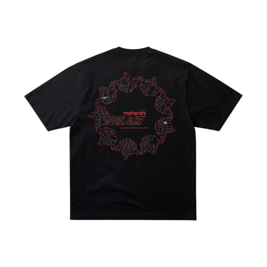 팔라스 x 마하리시 템플 스타 티셔츠 블랙 - 25SS(Palace x Maharishi Templea Star T-Shirt Black - 25SS)