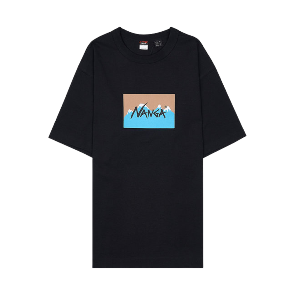 - Nanga x Jerry Ukai Eco Hybrid Logo T-Shirt Black Beige