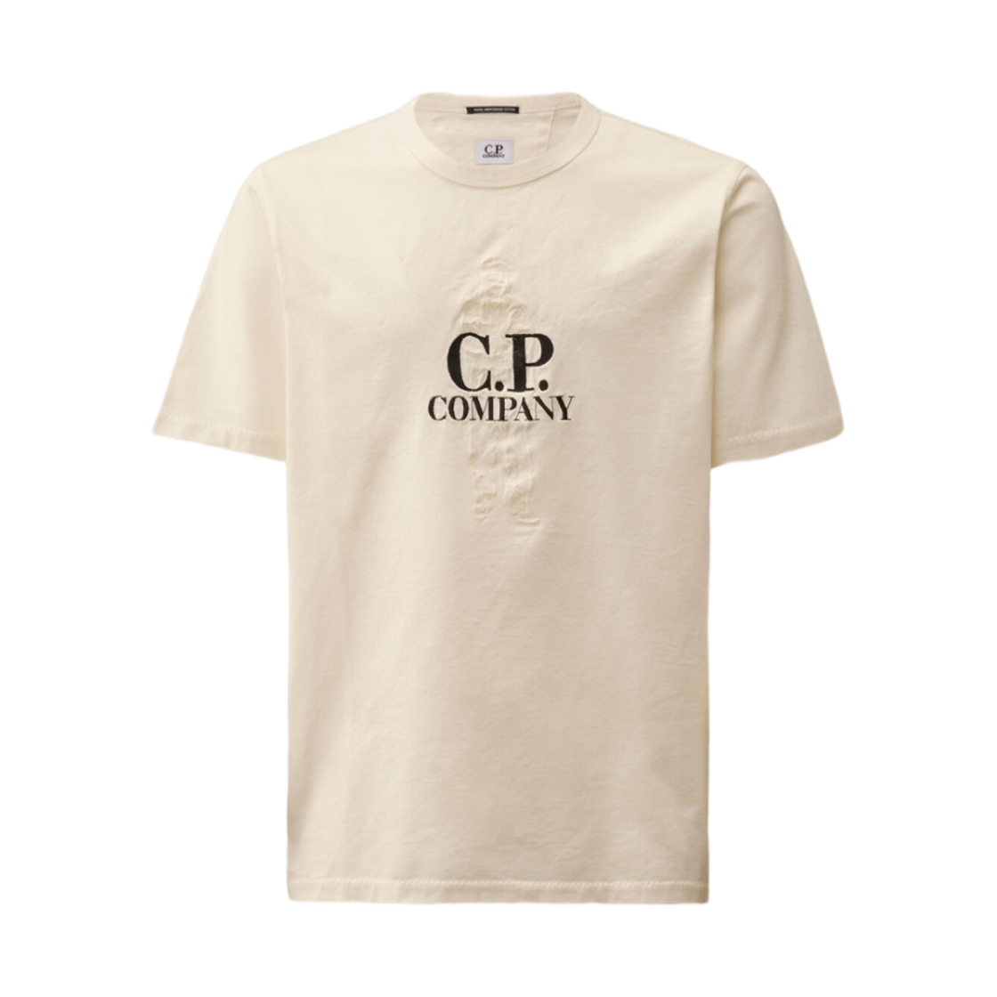 18CMTS106A110301W103 C.P. Company 30/2 Mercerized Jersey Twisted British Sailor T-Shirt Gauze White - 25SS