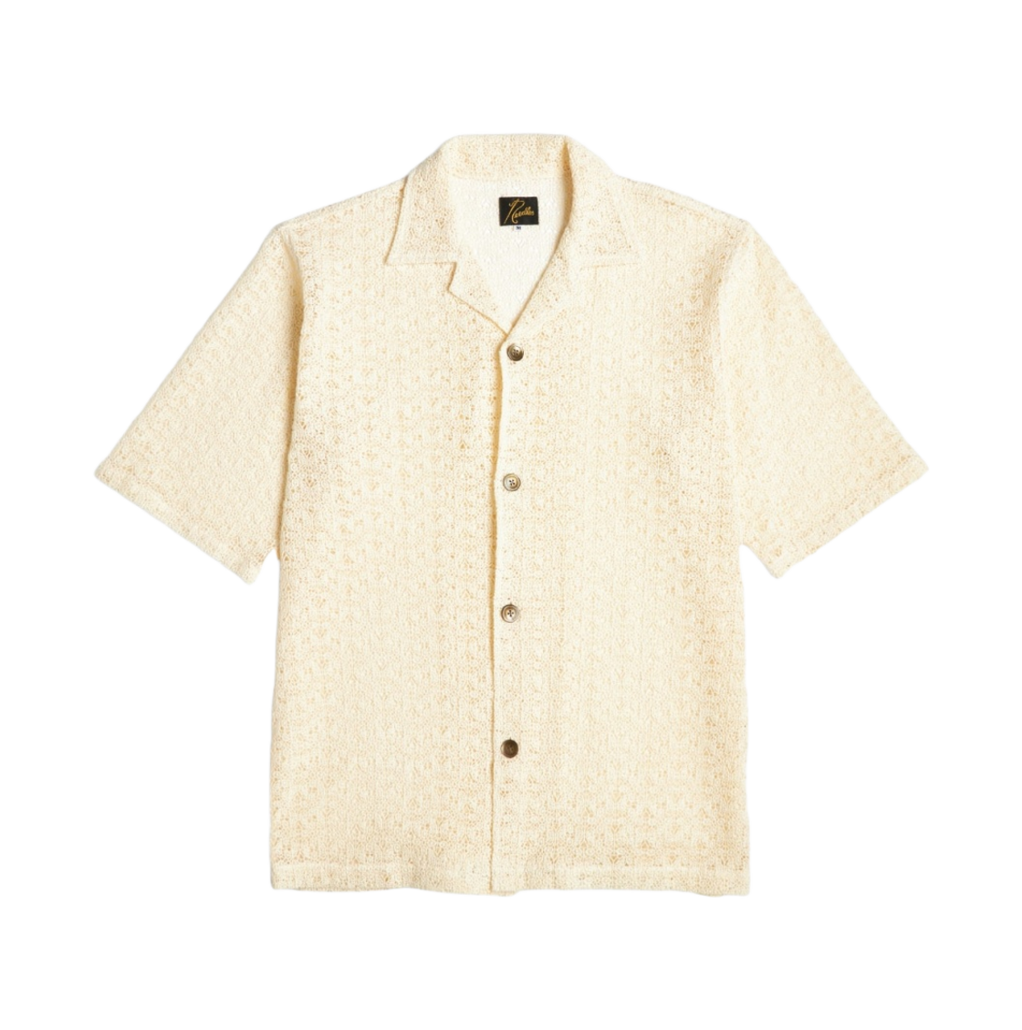 NS1651 Needles x END. Rattan Cabana Shirt Brown Natural
