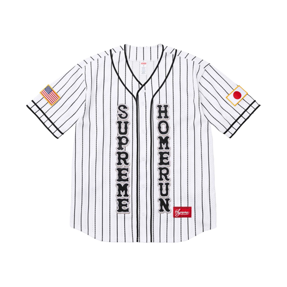 슈프림 x 홈런 베이스볼 저지 스트라이프 - 25SS