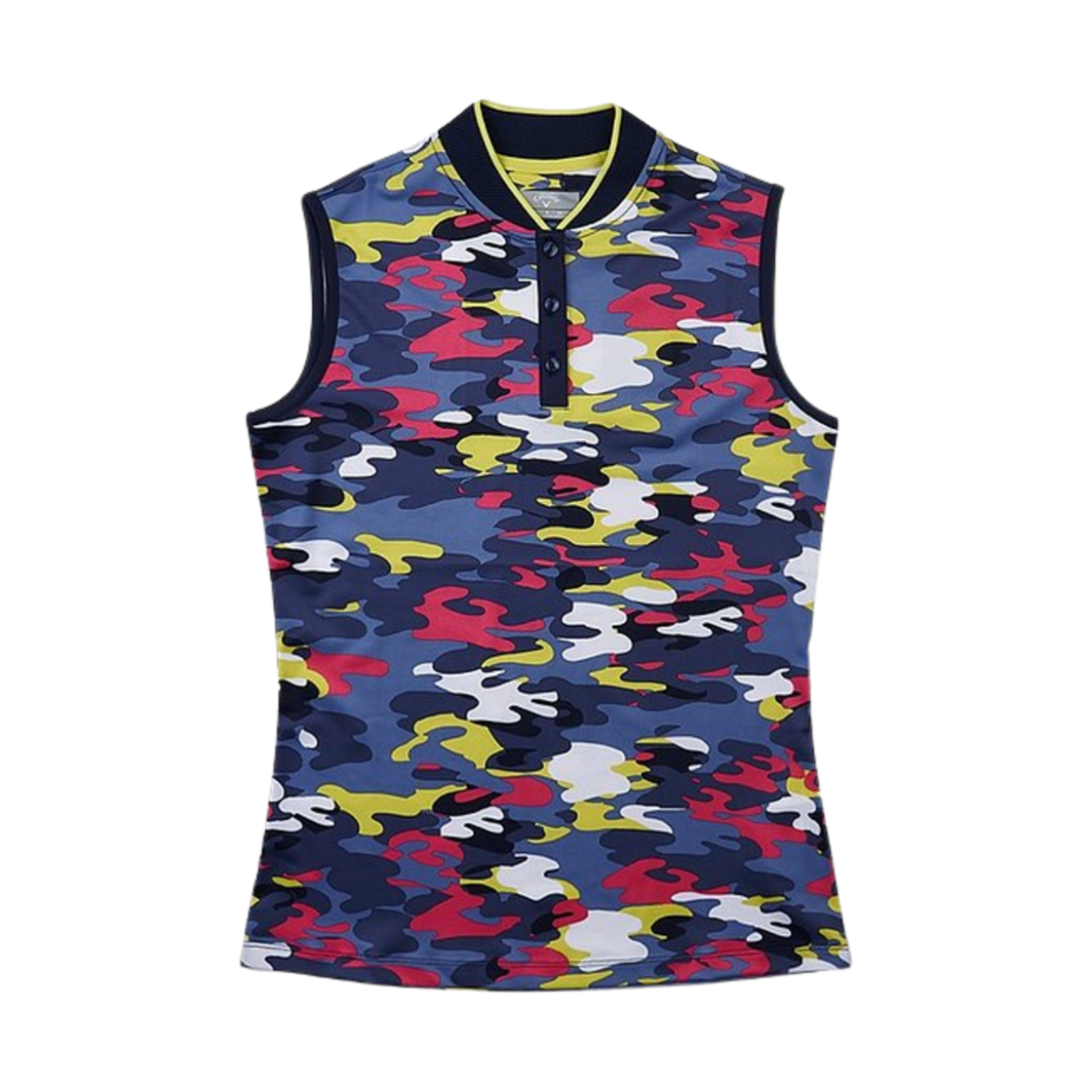 (W) 캘러웨이 슬리브리스 폴로 피콧((W) Callaway Sleeveless Polo Peacoat)