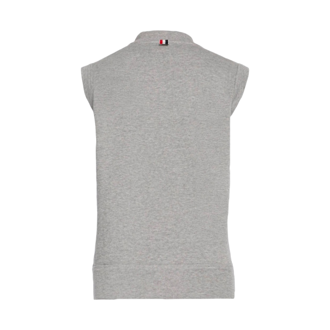 톰브라운 코튼 인터락 브이넥 베스트 라이트 그레이(Thom Browne Cotton Interlock V-Neck Vest Light Grey) - 2
