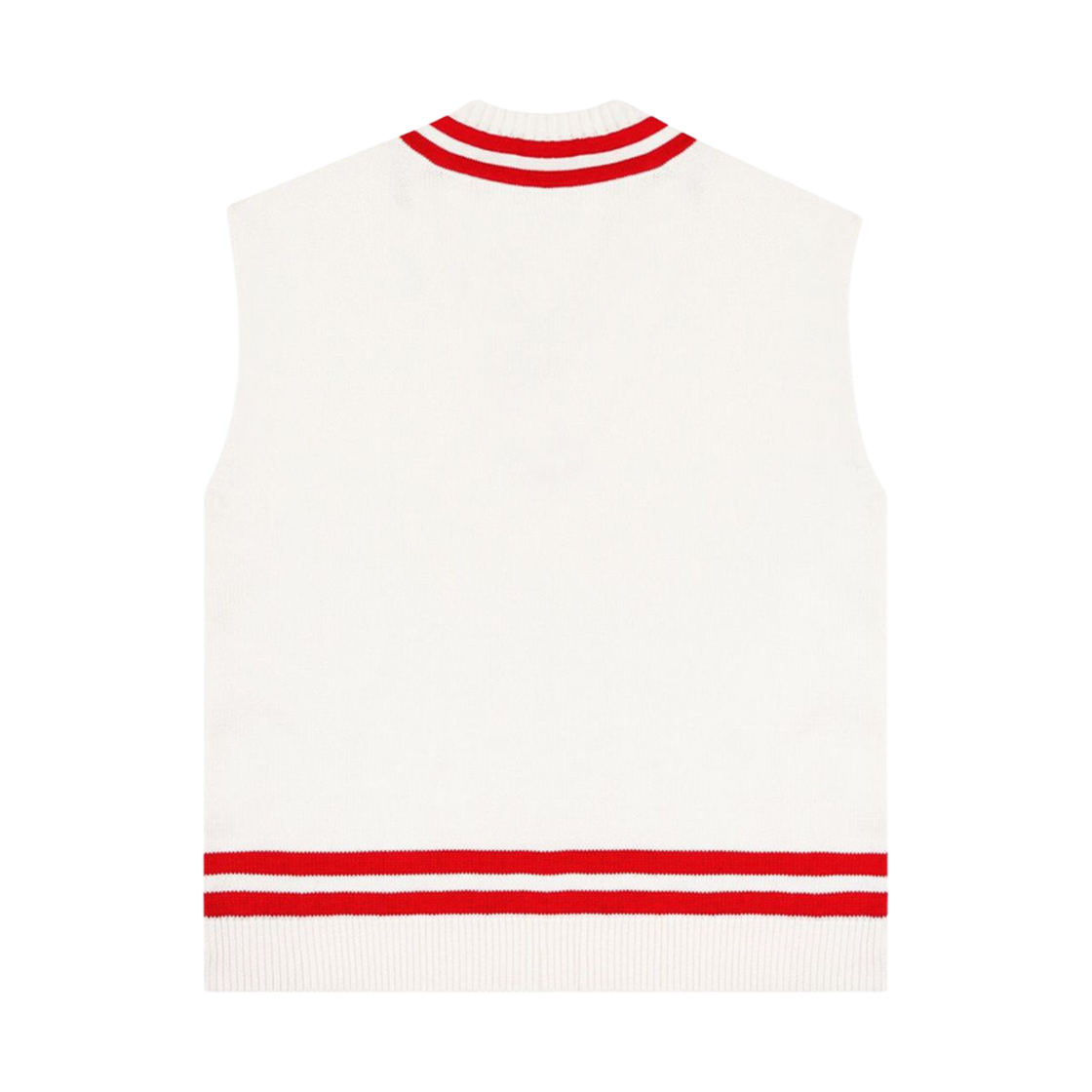 (W) 스포티 앤 리치 x 프린스 SRC 케이블 니트 베스트 크림((W) Sporty & Rich x Prince SRC Cable Knit Vest Cream) - 2