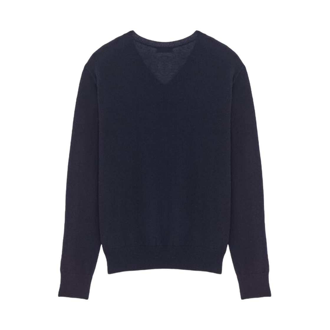 (W) 생로랑 브이넥 스웨터 캐시미어 앤 실크 블루 뉘((W) Saint Laurent V-Neck Sweater In Cashmere And Silk Bleu Nuit) - 2