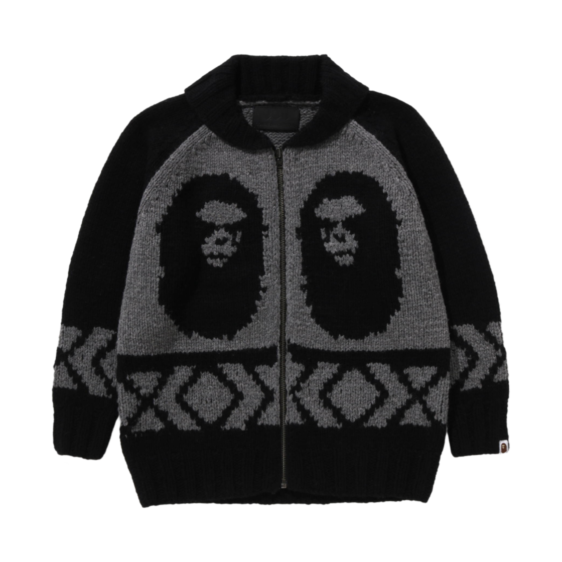 베이프 x 꼼데가르송 오사카 코위찬 가디건 차콜