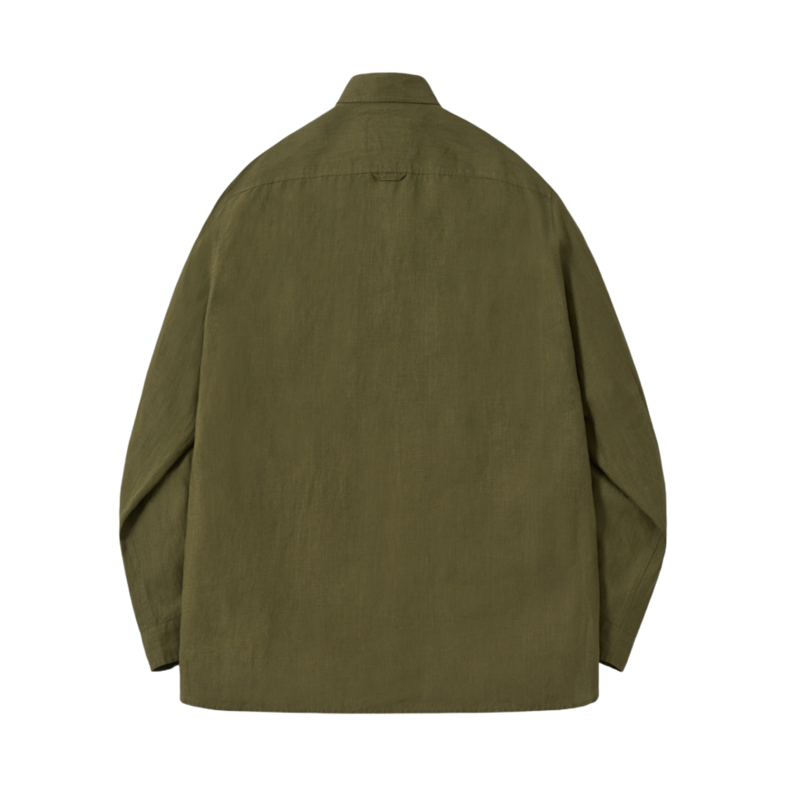 포터리 컴포트 셔츠 리넨 60/1 하이 덴시티 포플린 클로스 리실리언트 피니쉬 올리브(Pottery Comfort Shirt Linen 60/1 High Density Poplin Cloth Resilient Finish Olive) - 2