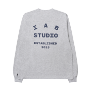 IAB Studio Established Long Sleeve Light Gray Navy