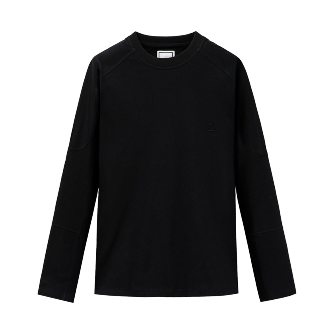 W251TS28728B Wooyoungmi Shoulder Cut Long Sleeve T-Shirt Black - 25SS