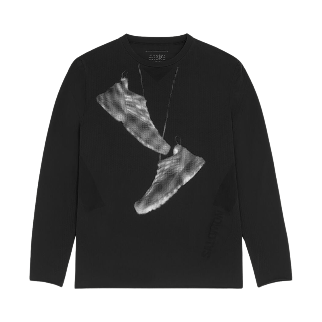 SH0GC0052M20101900 Salomon x MM6 Maison Margiela Sneaker Printed T-Shirt Black