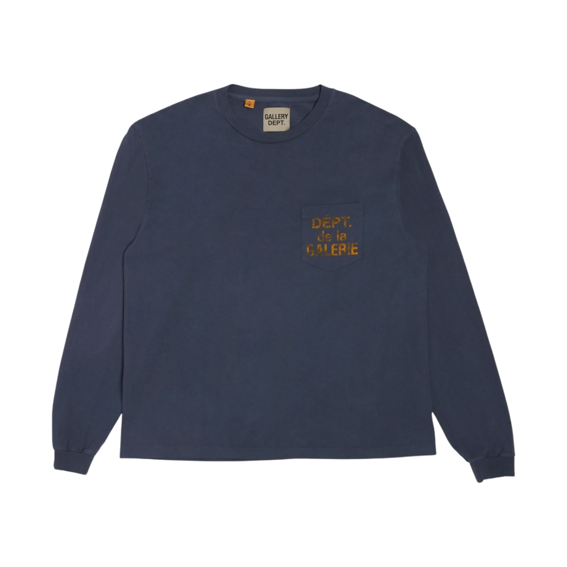 GD-FR-P-1110 Gallery Dept. Dept De La Galerie LS Pocket T-Shirt Navy