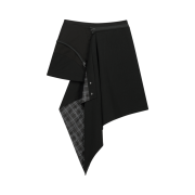 OJOS Multipanel Pleats Skirt Black