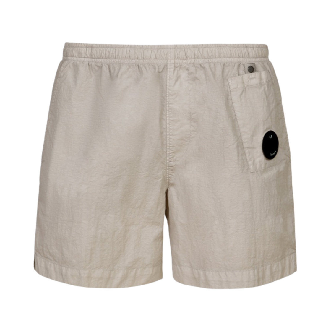 14CMBW006A005991G936 C.P. Company Flatt Nylon Auxiliary Pocket Swim Shorts Flint Grey - 23SS