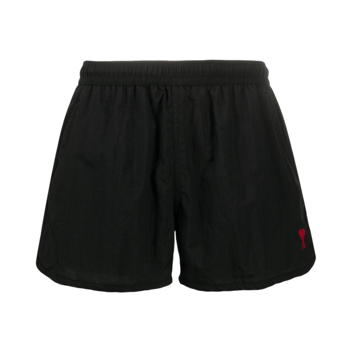 아미 하트 로고 스윔 쇼츠 블랙(AMI de Coeur Swim Shorts Black)