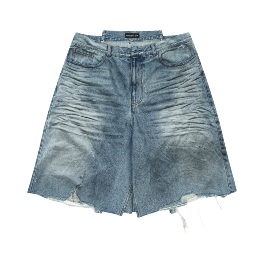 프로젝트 G/R 리워크 버뮤다 쇼츠 블루(Project G/R Reworked Bermuda Shorts Blue)