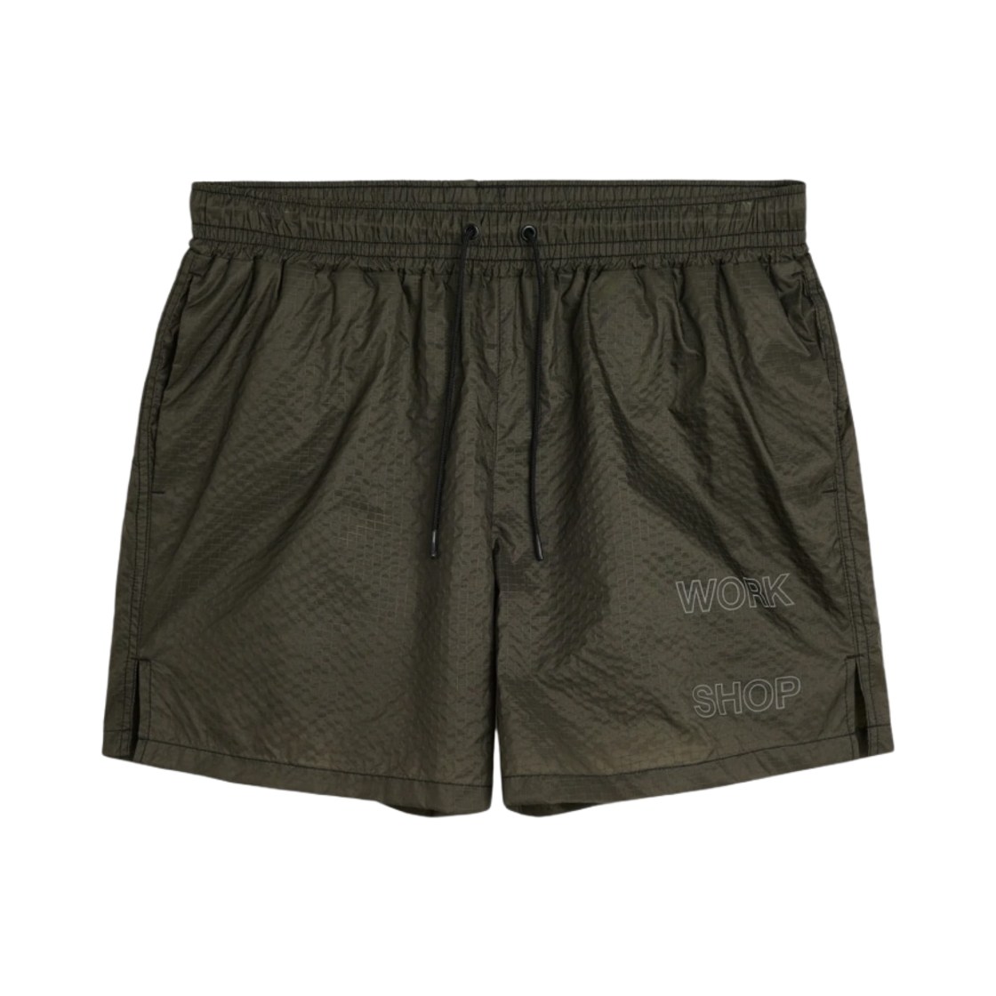 아워레가시 워크샵 러닝 쇼츠 립스탑 워시드 블랙