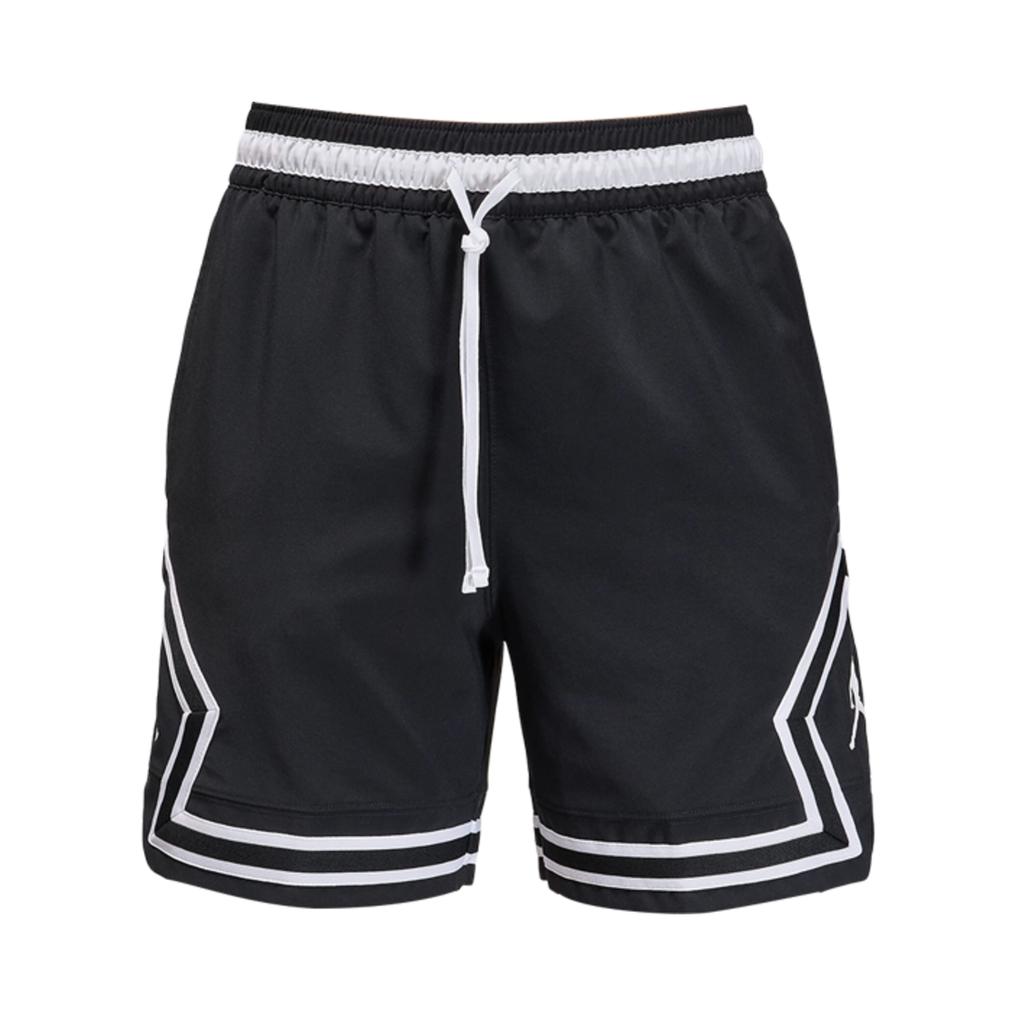 조던 스포츠 드라이핏 우븐 다이아몬드 쇼츠 블랙 화이트 - 아시아(Jordan Sport Dri-Fit Woven Diamond Shorts Black White - Asia)