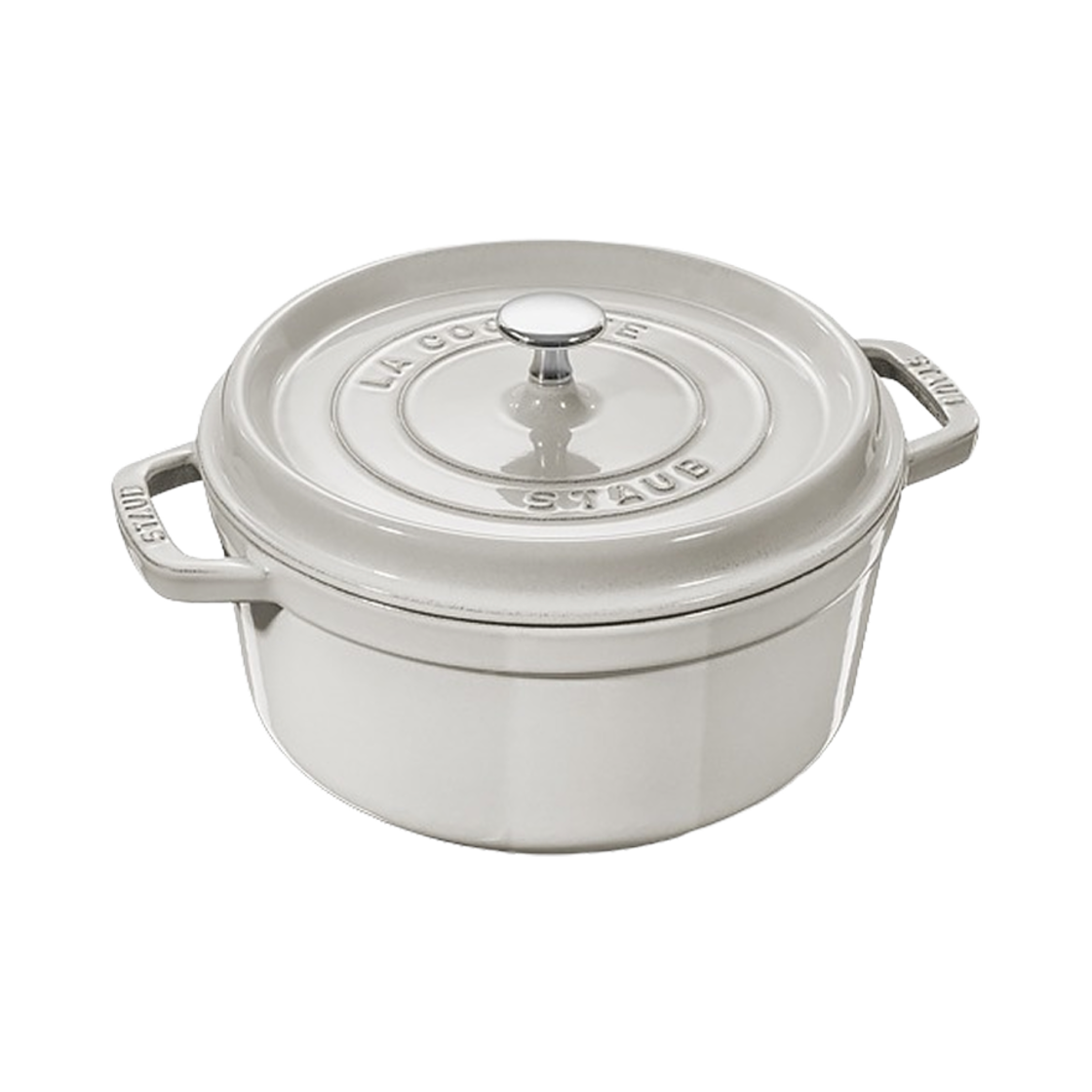 스타우브 원형 꼬꼬떼 4 qt 화이트 트러플(Staub Round Cocotte 4 qt White Truffle) - 1