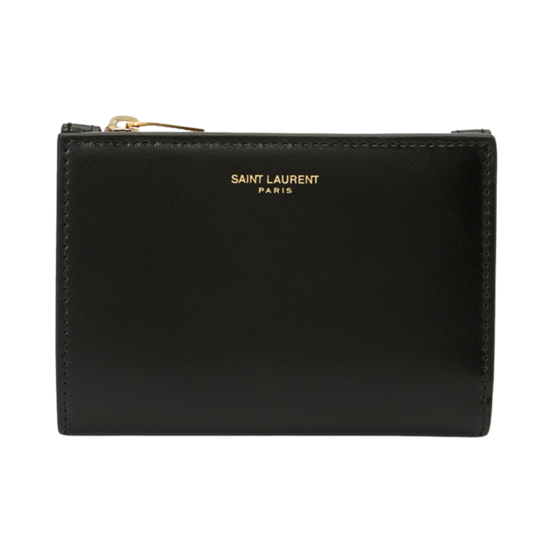 생로랑 파리 로고 반지갑 블랙(Saint Laurent Paris Logo Bi-Fold Wallet Black)