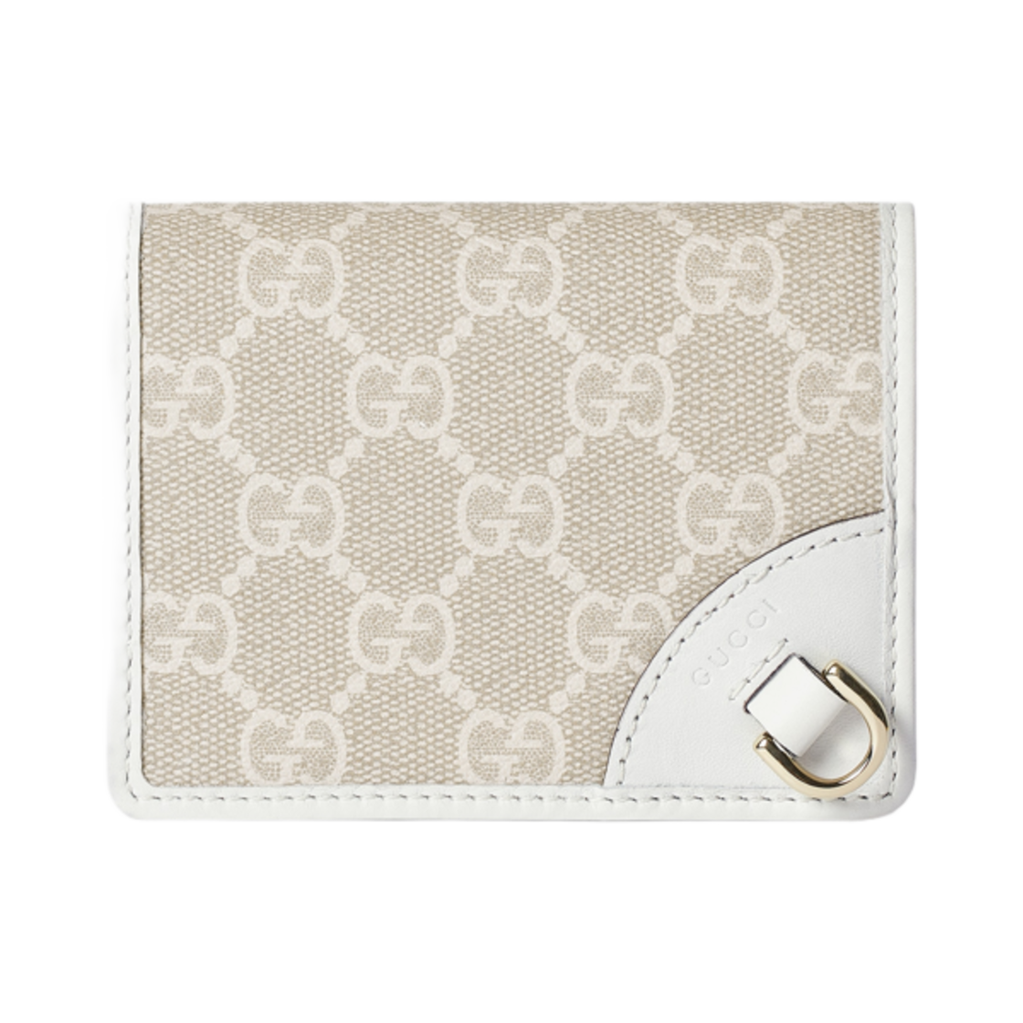 구찌 GG 엠블럼 미니 월렛 베이지 화이트(Gucci GG Emblem Mini Wallet Beige White) - 1