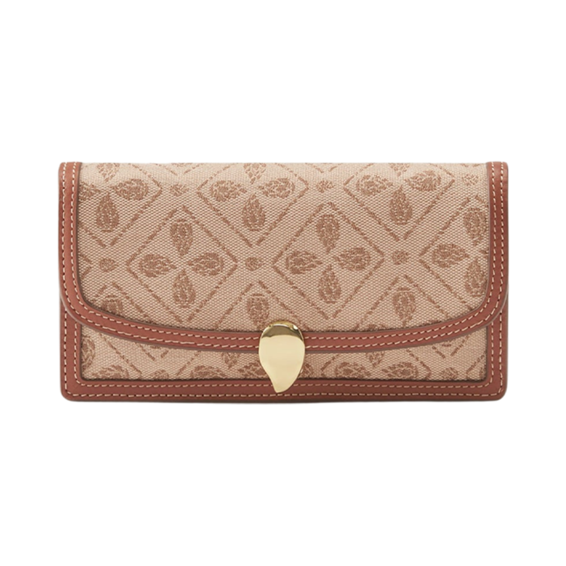 BAG51721 Helen Kaminski Adelie Wallet Clutch Latte Cuoio
