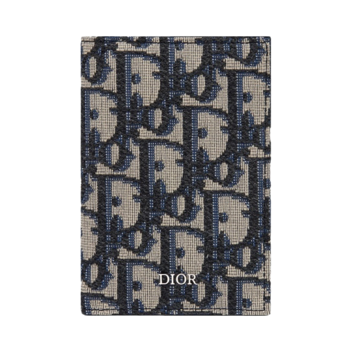 디올 2단 카드 홀더 베이지 & 블랙 디올 오블리크 자카드(Dior Bi-Fold Card Holder Beige & Black Dior Oblique Jacquard)