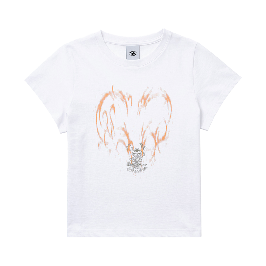 산산기어 우먼 펄스 오브 리버스 티셔츠 화이트