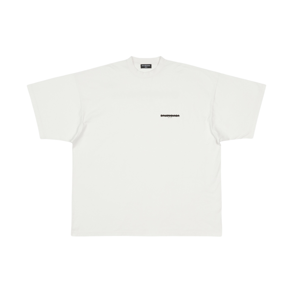 발렌시아가 스트라이크 1917 오버사이즈 티셔츠 오프 화이트(Balenciaga Strike 1917 Oversized T-Shirt Off White) - 1