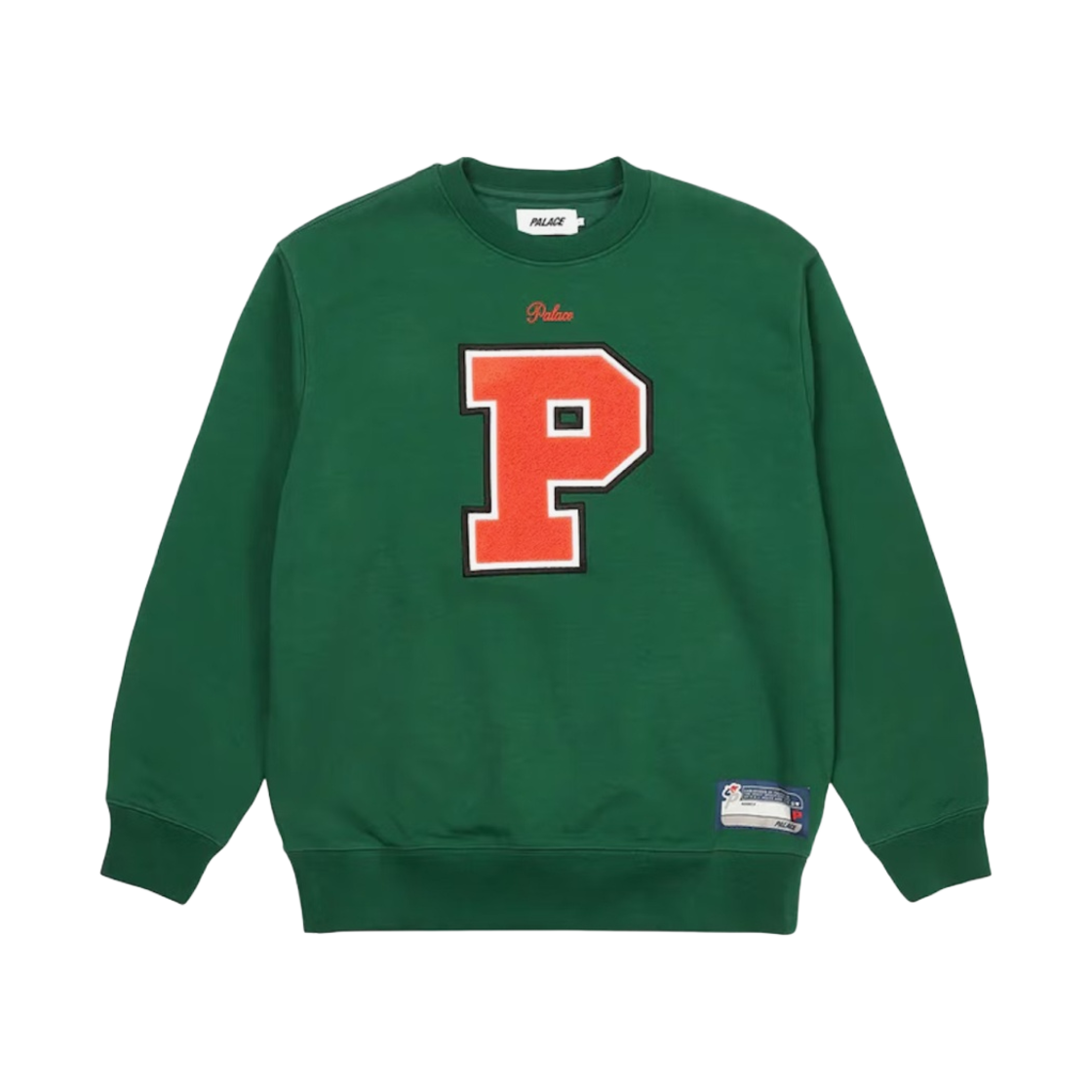 팔라스 바시티 아플리케 크루넥 그린 - 22FW(Palace Varsity Applique Crew Green - 22FW)