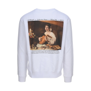 Off-White Caravaggio Lute Slim Crew Sweatshirt White