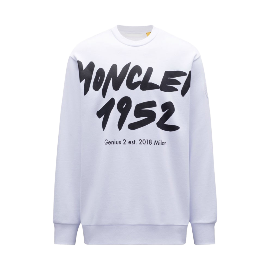 몽클레르 로고 스웨트셔츠 옵티컬 화이트(Moncler Logo Sweatshirt Optical White) - 1