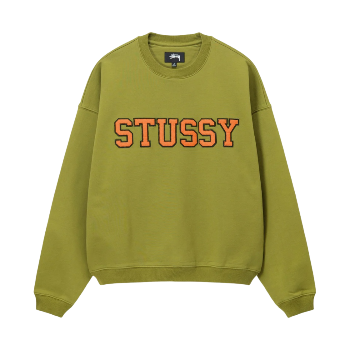 스투시 릴렉스드 오버사이즈드 크루넥 그린