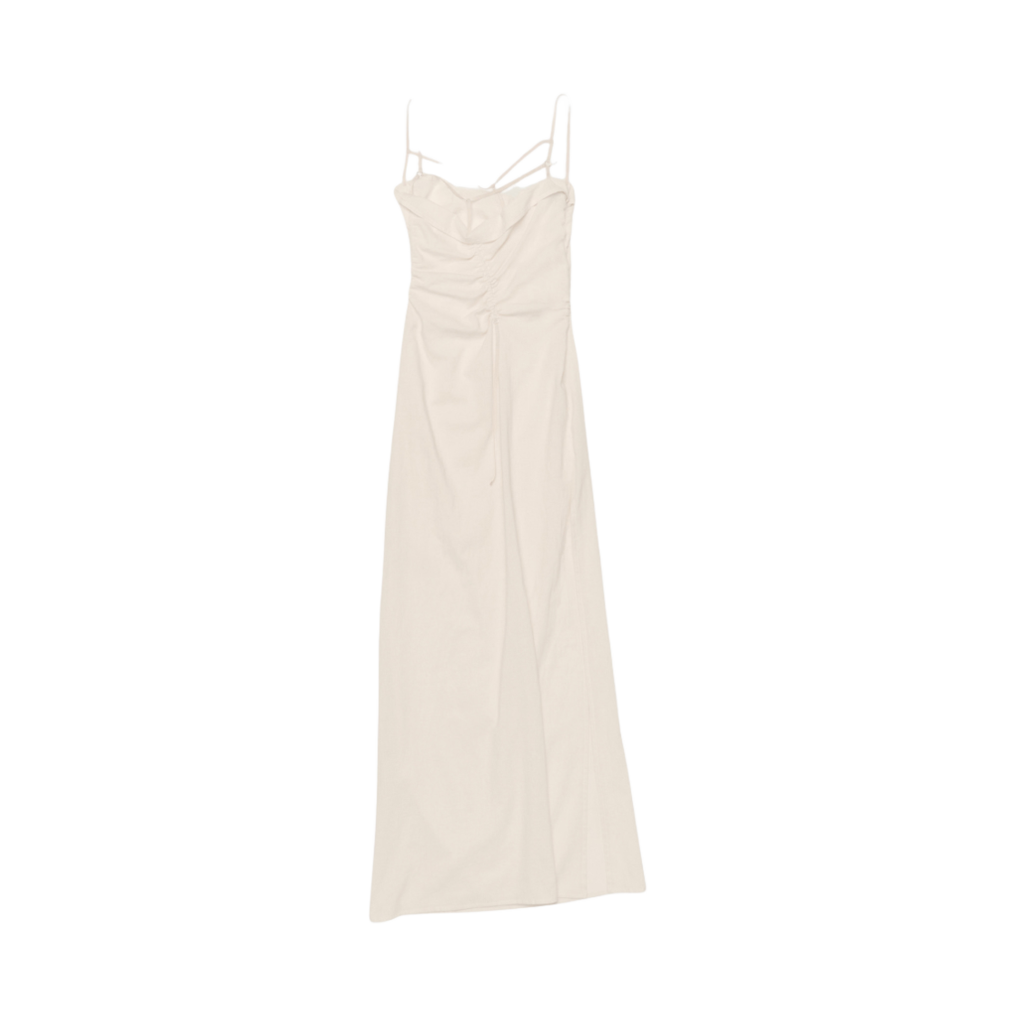 (W) 자크뮈스 르 로브 가우아 롱 드레스 오프 화이트((W) Jacquemus Le Robe Gaua Long Dress Off White) - 2