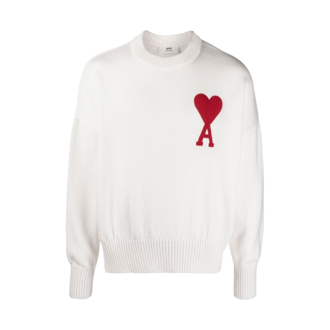 아미 빅 하트 로고 오버사이즈 스웨터 화이트 - 21FW(AMI de Coeur Oversize Sweater White - 21FW) - 1