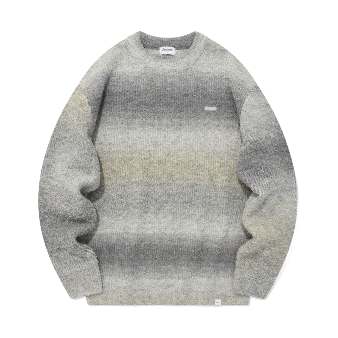 CO2303KT10GR Covernat Gradation Crewneck Knit Grey