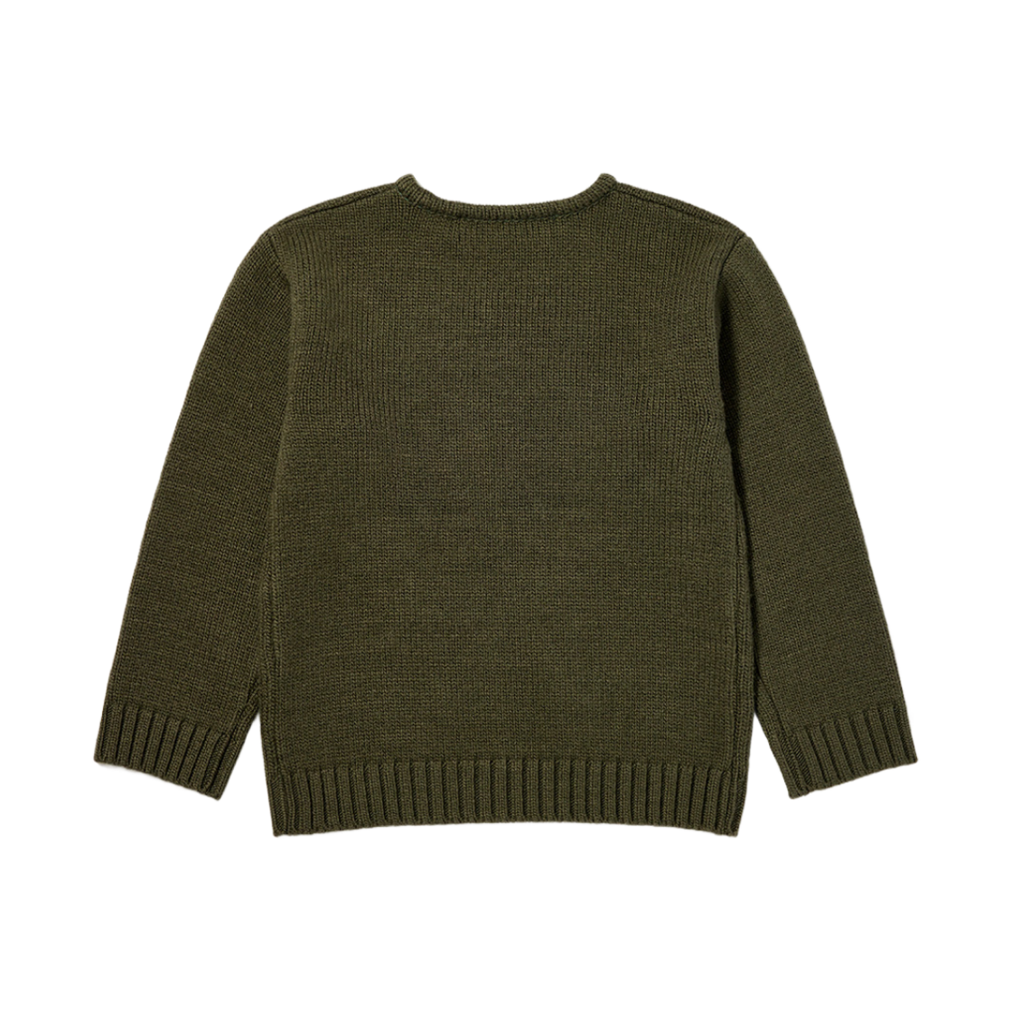 오픈 Yy 쉐기 자카드 독 스웨터 카키(Open Yy Shaggy Jacquard Dog Sweater Khaki) - 2
