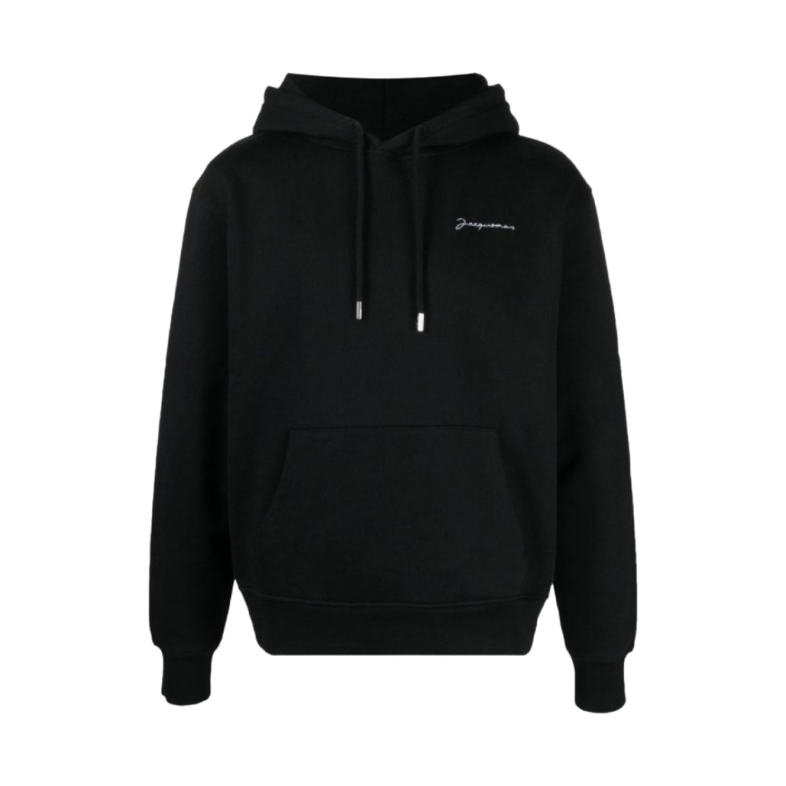 자크뮈스 르 스웨트셔츠 브로데 자수 로고 후드 블랙(Jacquemus Le Sweatshirt brode Embroidered logo hoodie Black)