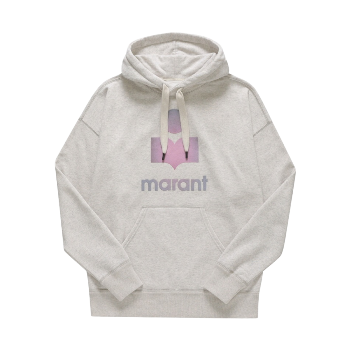 SW0027HA-A3M95H-23EC Isabel Marant Miley Logo Hoodie Ecru - 23FW