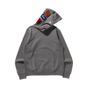 BAPE Shark Pullover Hoodie Grey