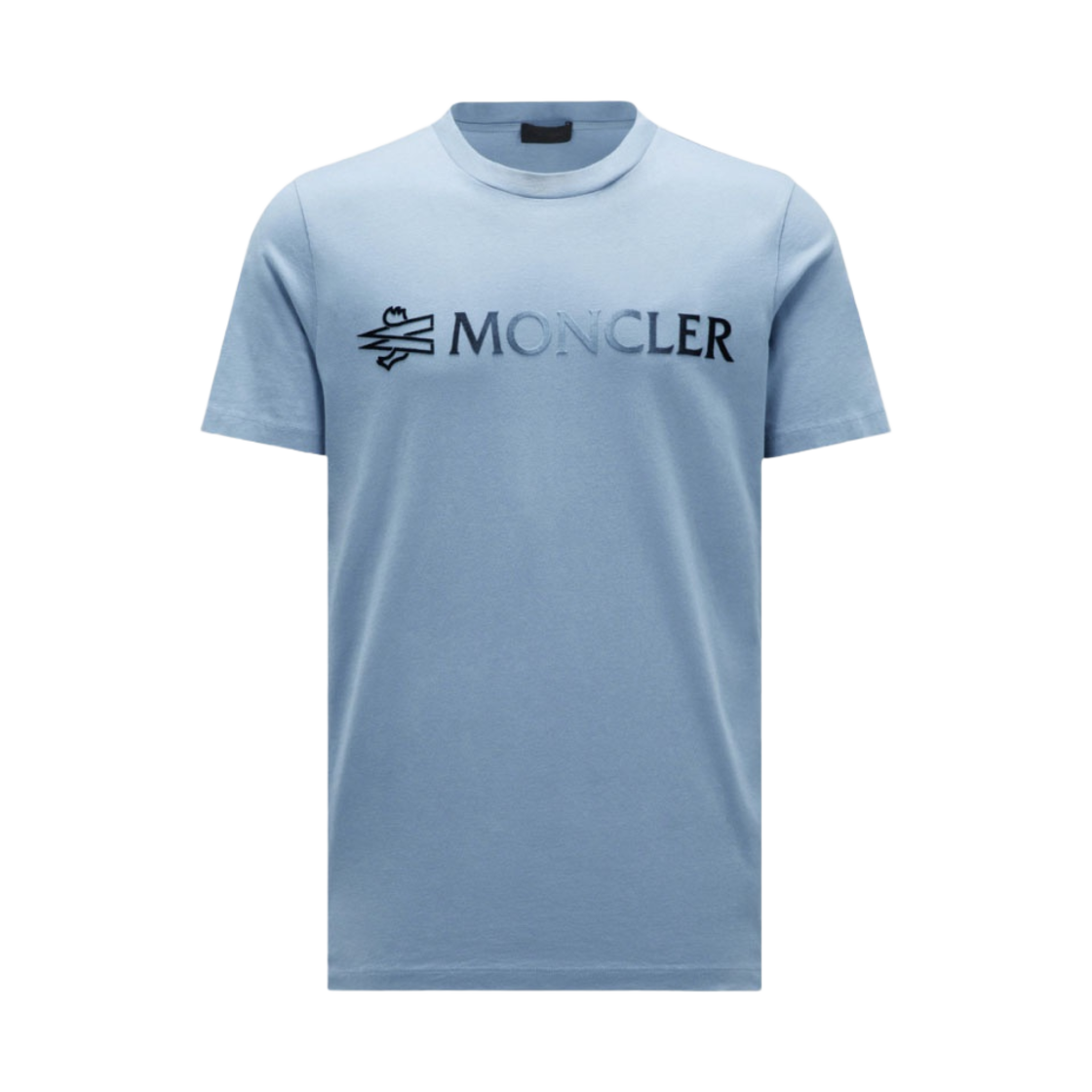 몽클레르 로고 티셔츠 파우더 블루 - 23FW(Moncler Logo T-Shirt Powder Blue - 23FW) - 1