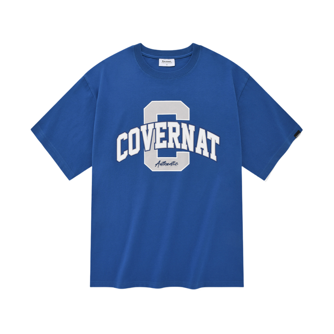 CO2302ST05BL Covernat Arch C Logo Layer T-Shirts Blue