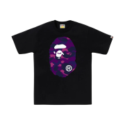 BAPE Color Camo Big Ape Head T-Shirt Black Purple