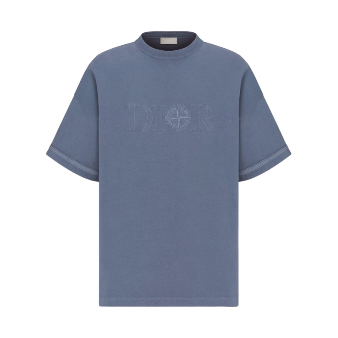 디올 x 스톤 아일랜드 오버사이즈 핏 티셔츠 블루(Dior x Stone Island Oversized Fit T-Shirt Blue) - 1