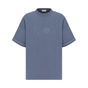 Dior x Stone Island Oversized Fit T-Shirt Blue