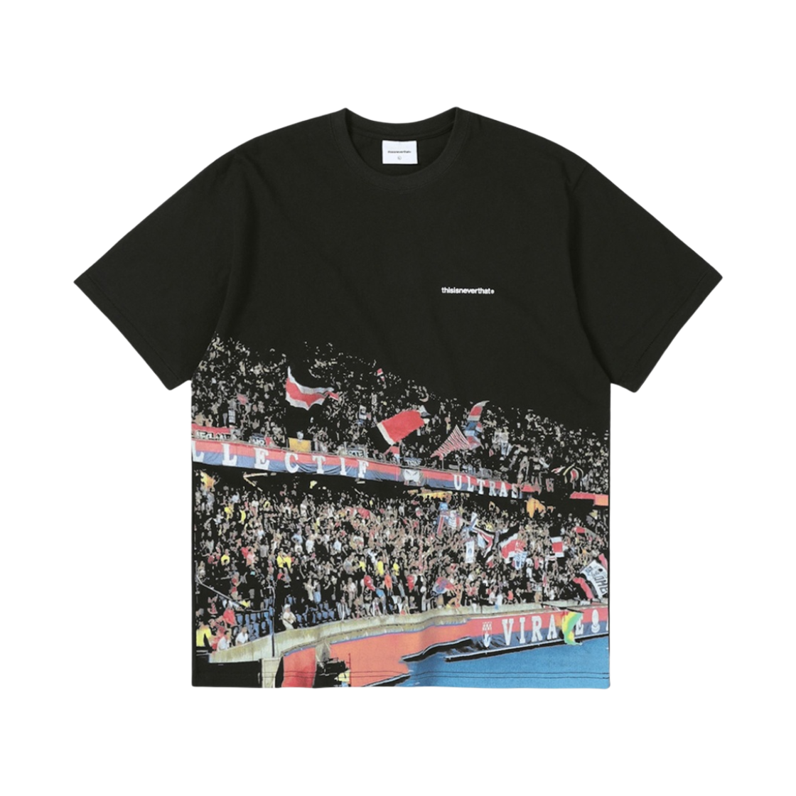디스이즈네버댓 울트라스 티셔츠 블랙(Thisisneverthat Ultras T-Shirt Black) - 1