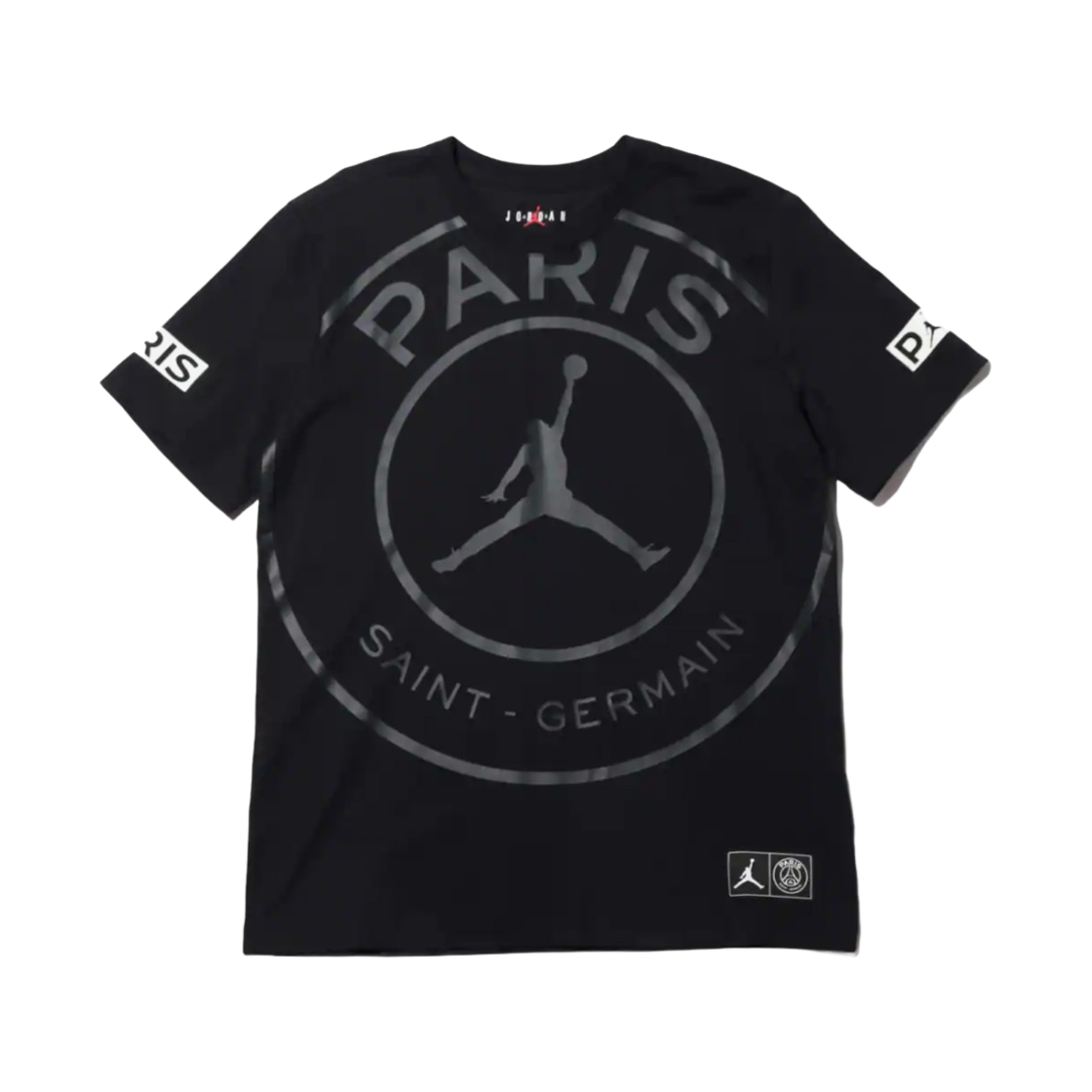 조던 x 파리 생제르맹 로고 티셔츠 블랙 - 아시아