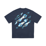 Palace Ripped Tri T-Shirt Navy - 25SS